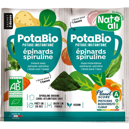 Potabio epinards spiruline