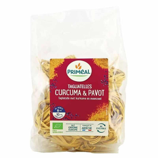 PRIMEAL -- Tagliatelles curcuma pavot 250g