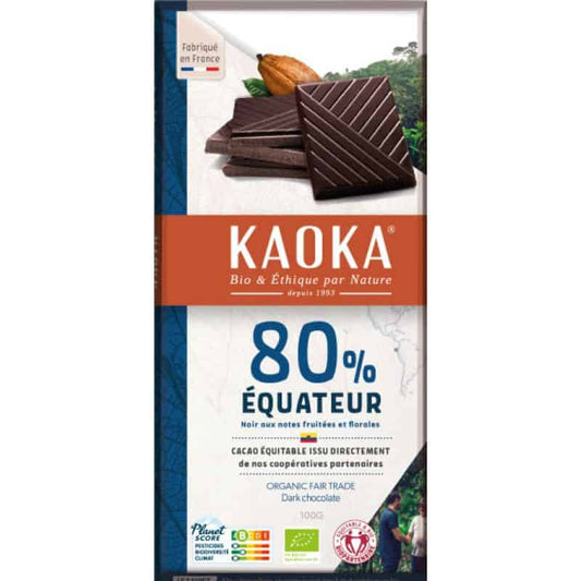 Chocolat noir-equateur 80% cacao