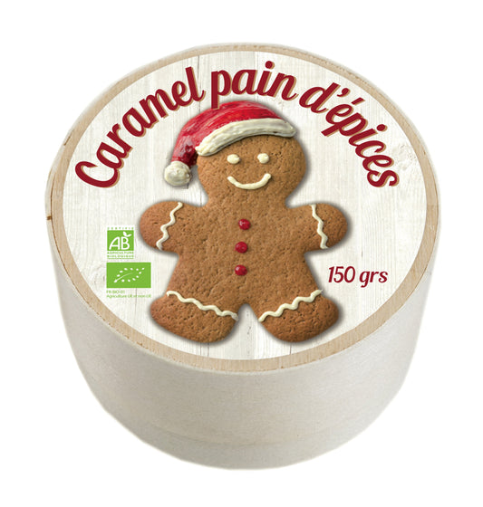 Mam Bio (Maison D'armorine) -- Boîte en bois caramel au pain d'épice